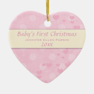 Baby Girl First Christmas Ornament