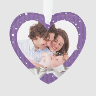 Baby Girl First Christmas Photo Keepsake Ornament