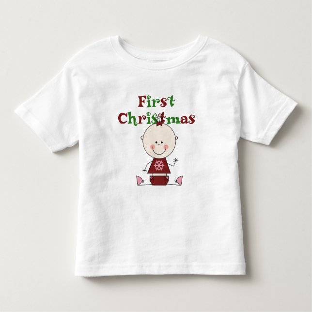 Baby Girl First Christmas T-shirts and Gifts (Front)