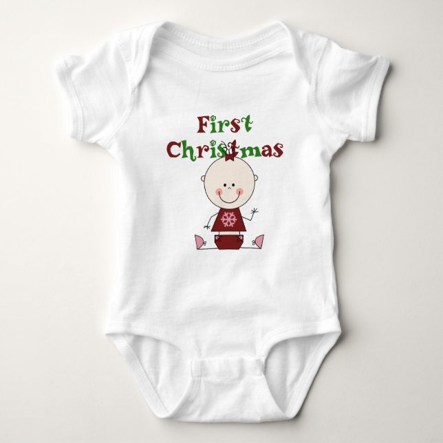 Baby Girl First Christmas T-shirts and Gifts (Front)