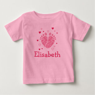 Baby girl footsteps T-Shirt