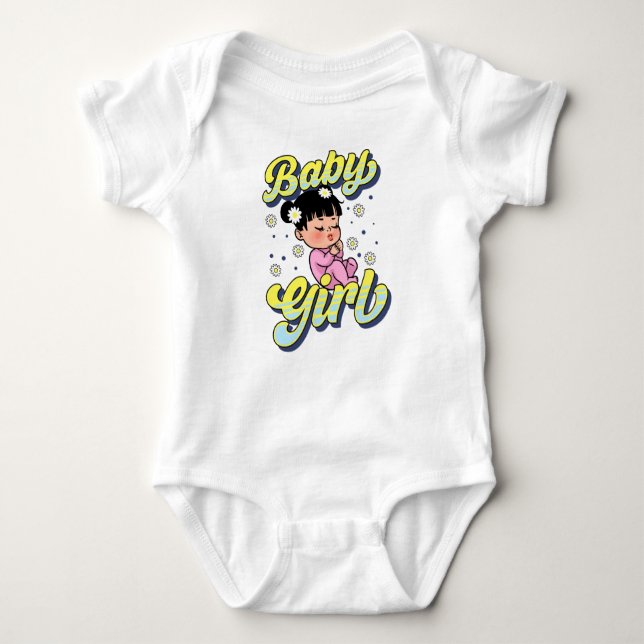 Baby Girl Fun Infant Funny Cute Girls Infants Baby Bodysuit (Front)