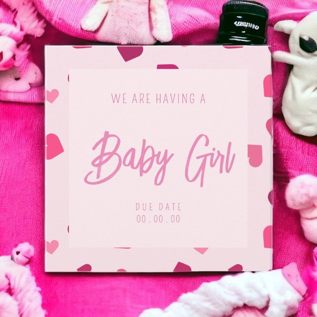 Baby Girl Gender Reveal Party Invitation (Creator Uploaded)