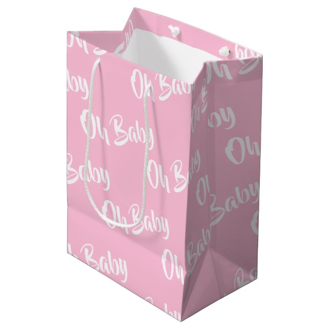 Baby Girl Gift Bag (Front Angled)