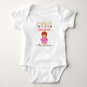 Baby Girl Gifts 1st Birthday Shower Princess Cats  Baby Bodysuit