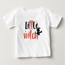 baby girl halloween shirt , little witch