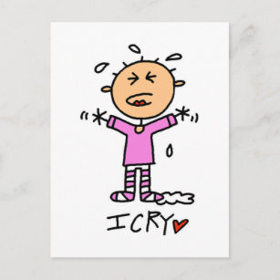 Baby Girl I Cry Tshirts and Gifts Postcard