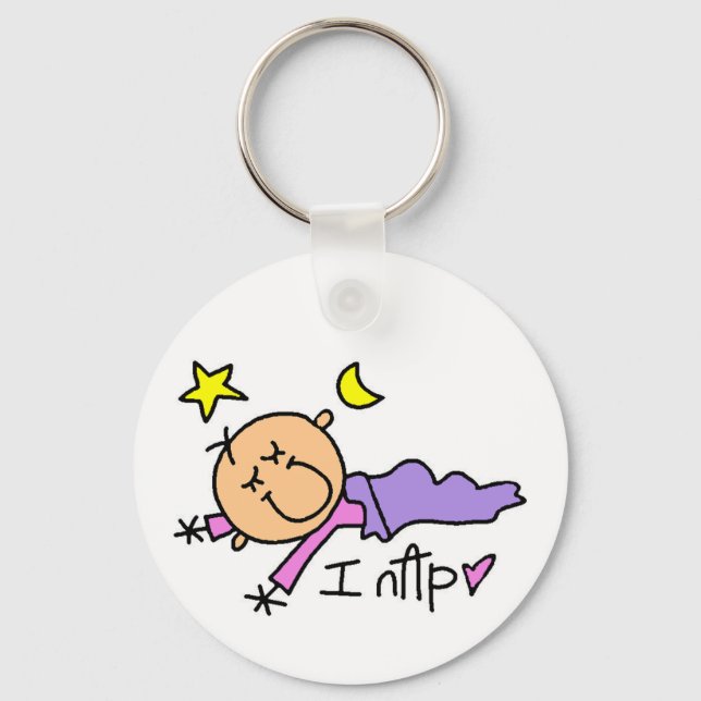 Baby Girl I Nap Tshirts and Gifts Key Ring (Front)