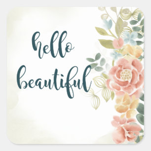 Baby Girl I Square Sticker