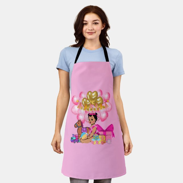 Baby Girl in Pink Apron (Worn)