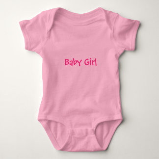 Baby Girl in Pink Bodysuit