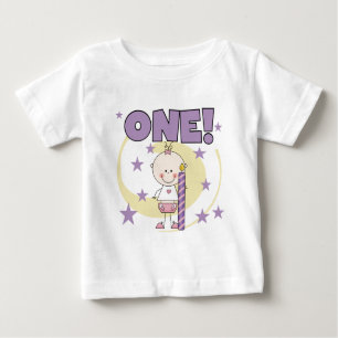 Baby Girl is One Birthday Tshirts and Gifts