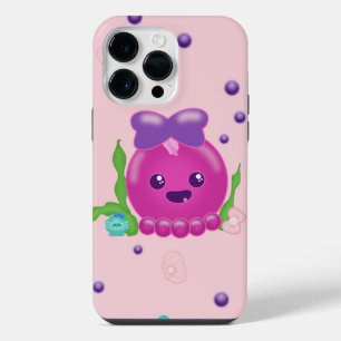 Baby Girl Kawaii Octopus iPhone 14 Pro Max Case