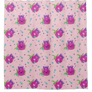 Baby Girl Kawaii Octopus Shower Curtain