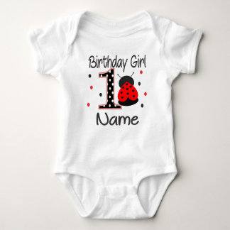 Baby Girl Ladybug 1st Birthday Bodysuit - Personal