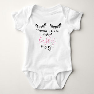 baby girl lashes baby bodysuit