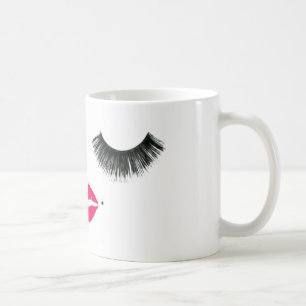 baby girl lashes coffee mug