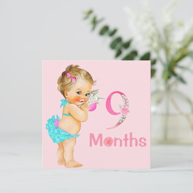 Baby Girl Monthly Milestone Markers Girl (Standing Front)