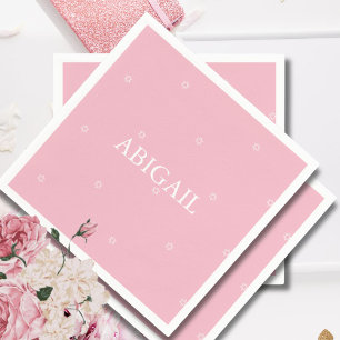 Baby Girl Naming Ceremony Hebrew Jewish Napkin