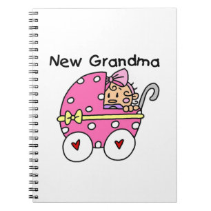 Baby Girl New Grandma Gifts Notebook