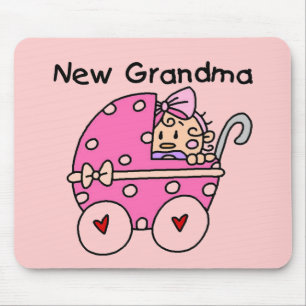 Baby Girl New Grandma T-shirts and Gifts Mouse Pad