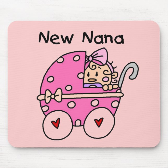 Baby Girl New Nana T-shirts and Gifts Mouse Pad (Front)
