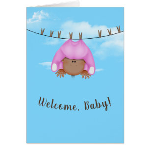 Baby Girl on Clothesline