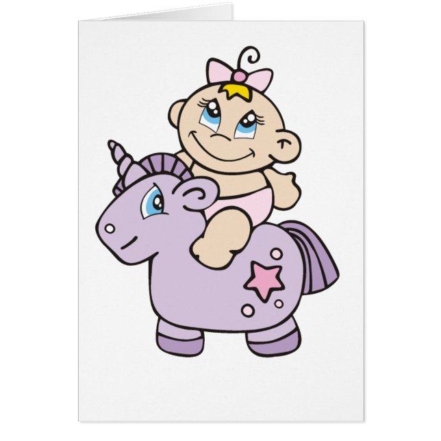 Baby Girl on Unicorn (Front)