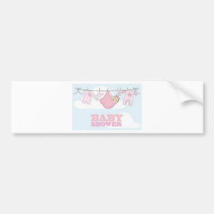 BABY GIRL PARTY ITEMS DECOR BUMPER STICKER