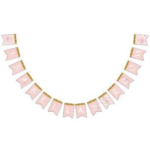 Baby Girl Personalised Nursery Room Name Pennant Bunting