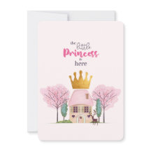 Baby Girl Pink Fairy Castle Princess Baby Shower