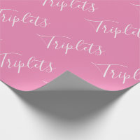 Baby Girl Pink Triplet Girls Script