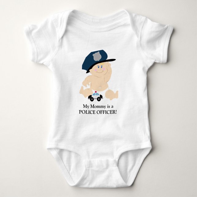 BABY GIRL POLICE OFFICER COP Custom Shirt (Front)