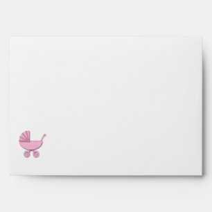 baby girl polka dot envelope