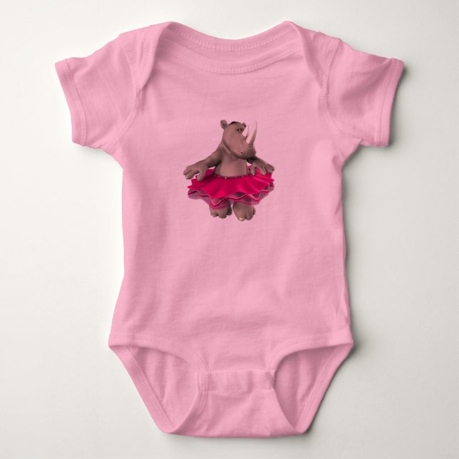 Baby Girl Rhino Bodysuit (Front)