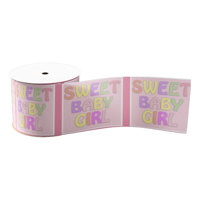 Baby Girl Ribbon Grosgrain Ribbon (Spool)