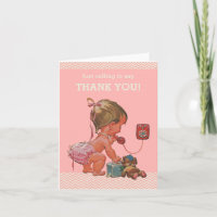 Baby Girl Ringing To Say Thank You Baby Shower