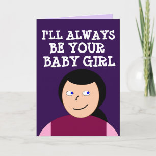 BABY GIRL ROMANTIC CARD FOR HIM HUSBAND LOVE YOU