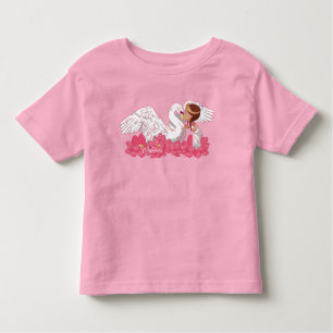 Baby Girl Saraswati with her White Swan Toddler T-Shirt