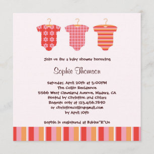 Baby Girl Shower Invitation