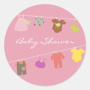 Baby Girl Shower Sticker