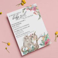 Baby Girl Shower Sugar Glider Australia Wild One