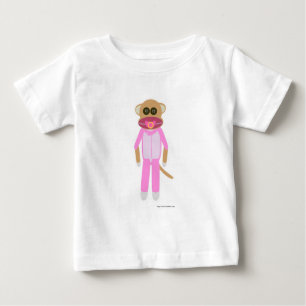 Baby Girl Sock Monkey T-Shirt