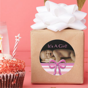 Baby Girl Stickers with your baby photo