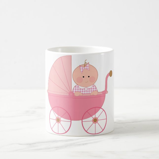 Baby Girl Stroller Coffee Mug (Center)