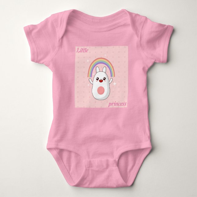 Baby Girl T-shirt Bodysuit (Front)