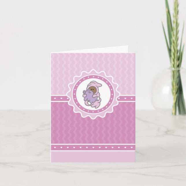 Baby Girl Thank You Card (Front)