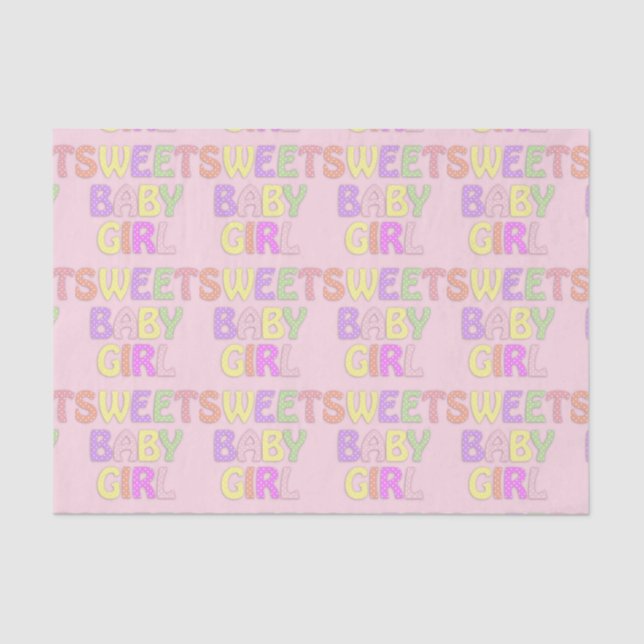 Baby Girl Tissue Paper (Front)