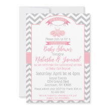Baby Girl Tutu Ballet Baby Shower Invitation Pink