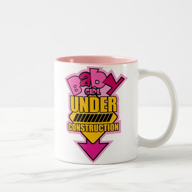 Baby Girl Under Construction Mug (Right)